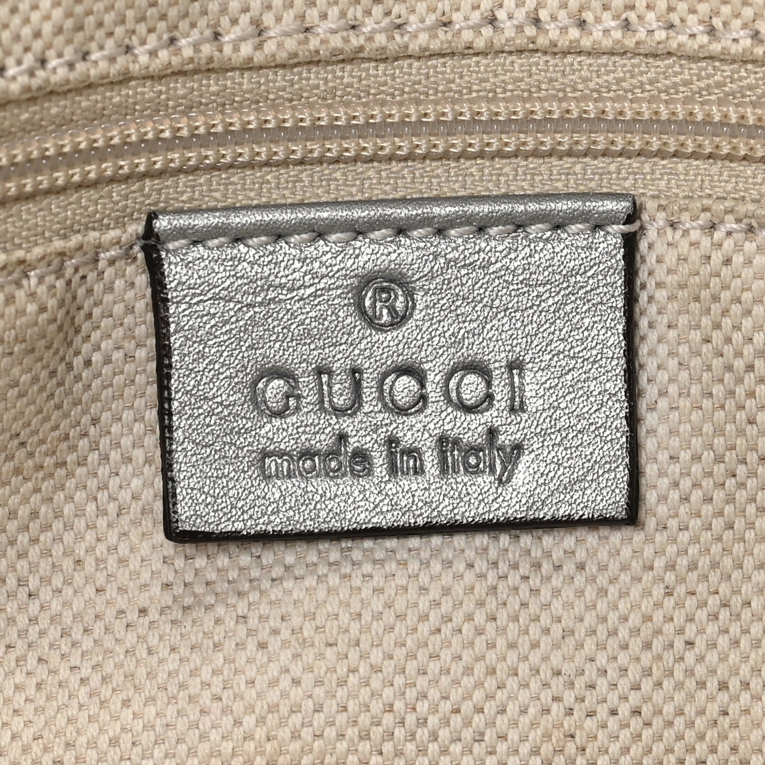 Gucci Metallic Guccissima Medium Sukey Boston Silver 6 of 10