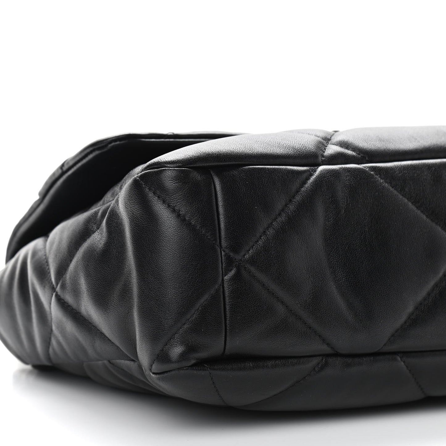 Lambskin Quilted Large Chanel 19 Flap Black