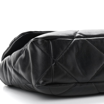 Chanel Lambskin Quilted Large Chanel 19 Flap Black 9 of 11