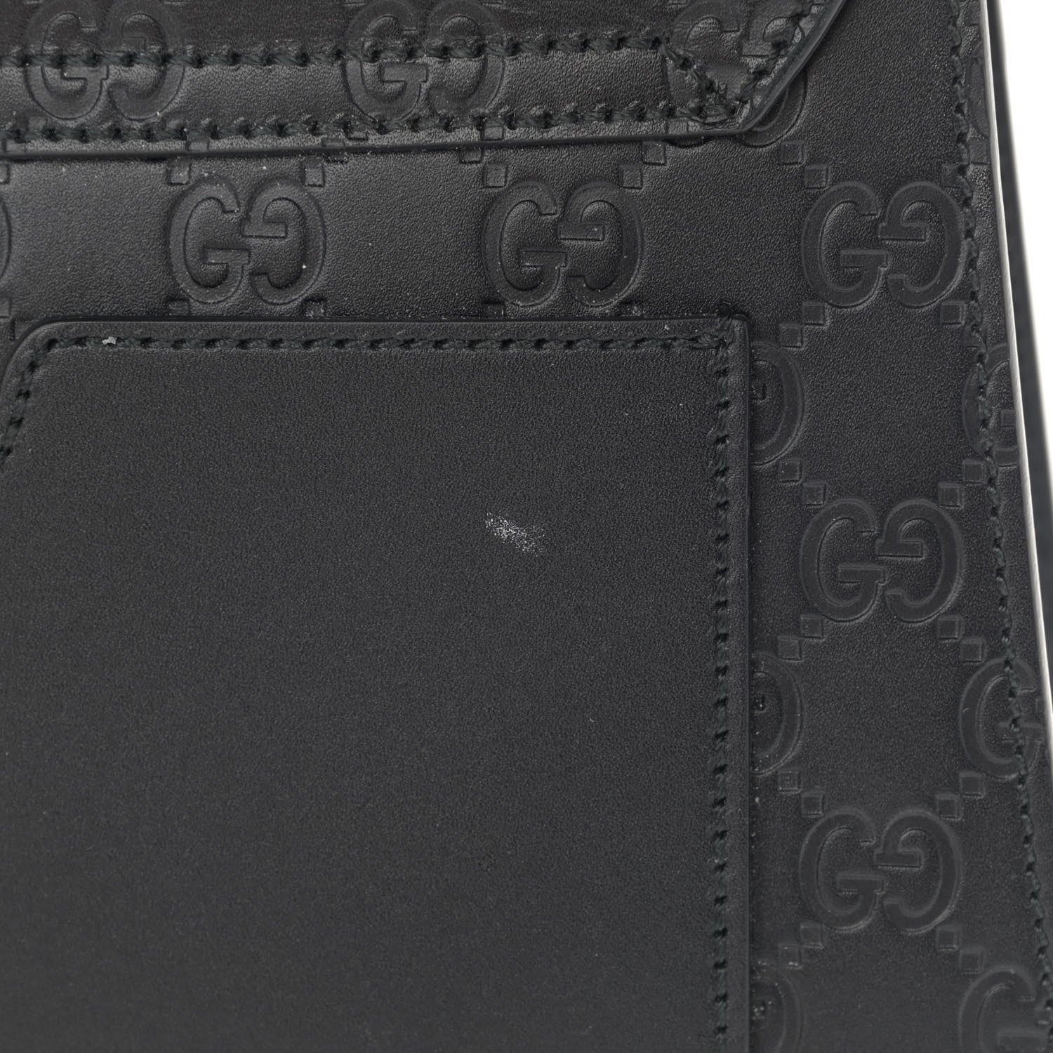 Gucci Guccissima Signature Small Padlock Top Handle Bag Black 16 of 16