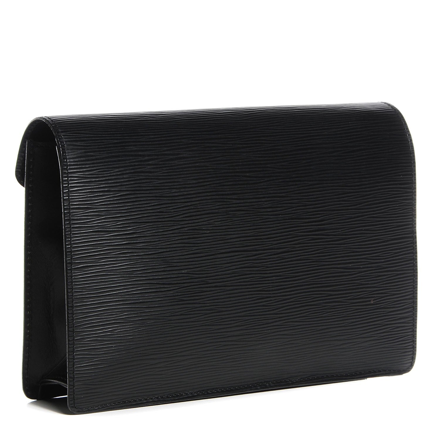 Louis Vuitton Epi Pochette Sellier Dragonne Clutch Black 3 of 7