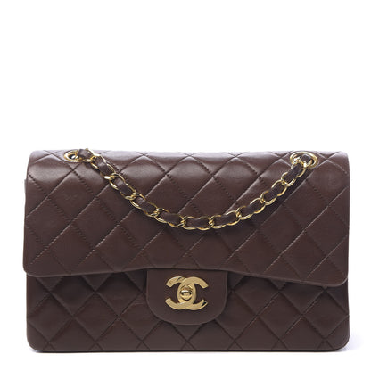 Chanel Lambskin Quilted Small Double Flap Brown 1 of 16
