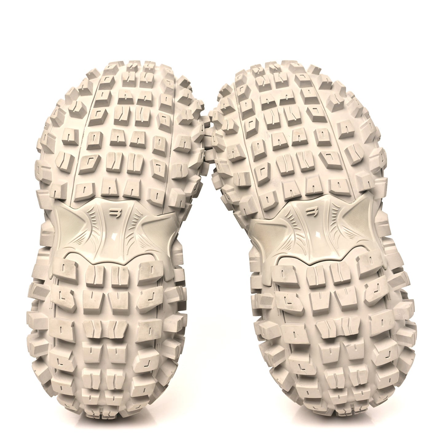 Rubber Mesh Monocolor Mens Defender Sneakers 36 Beige