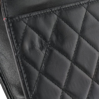 Chanel Calfskin Quilted Cambon Wallet On Chain WOC Black 10 of 10