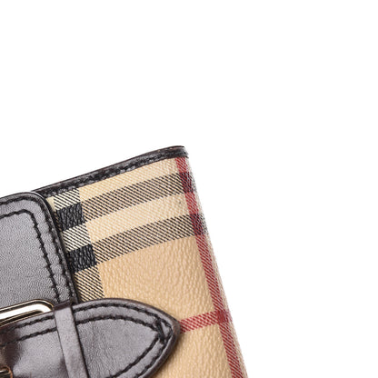 Burberry Haymarket Check Compact Wallet Chocolate 12 of 14