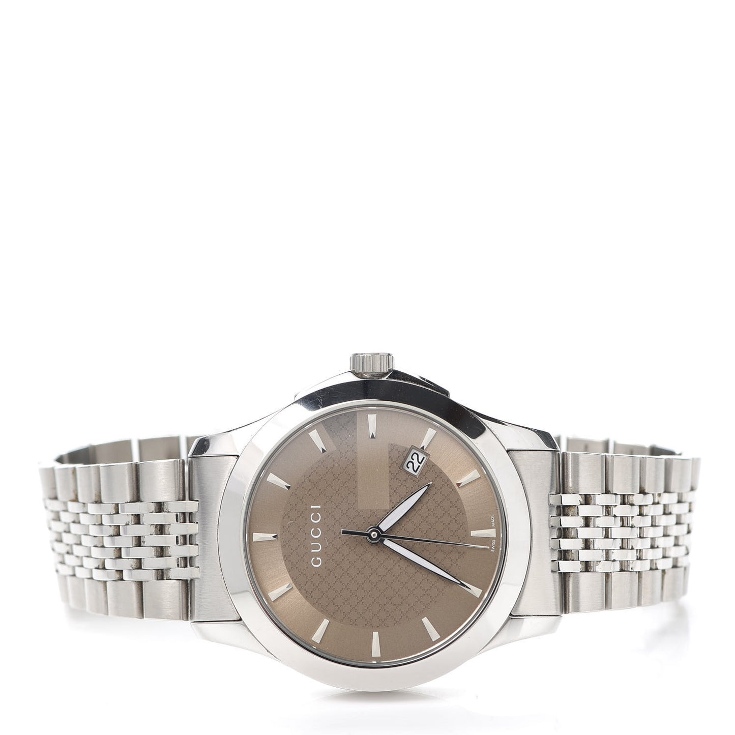 Stainless Steel 38mm G-Timeless Quartz Watch Brown