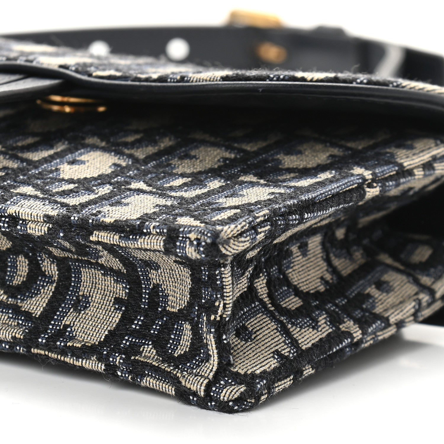 Christian Dior Oblique Saddle Belt Bag Blue 7 of 8