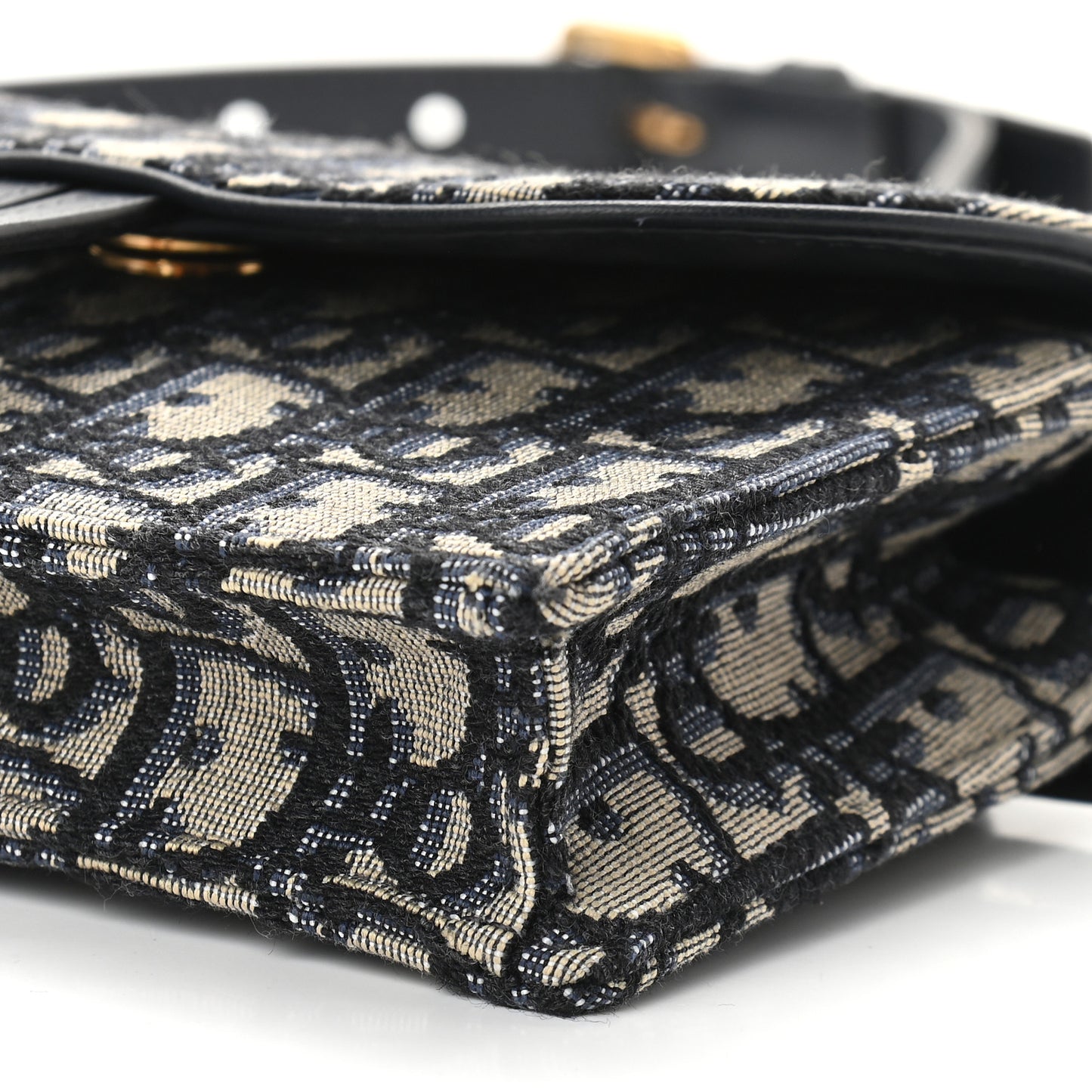 Oblique Saddle Belt Bag Blue