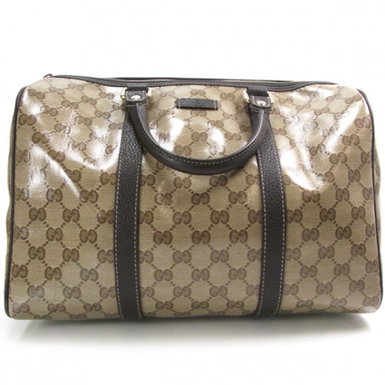 Crystal Monogram Dollar Calfskin Medium Joy Boston Beige Ebony Testa di Moro