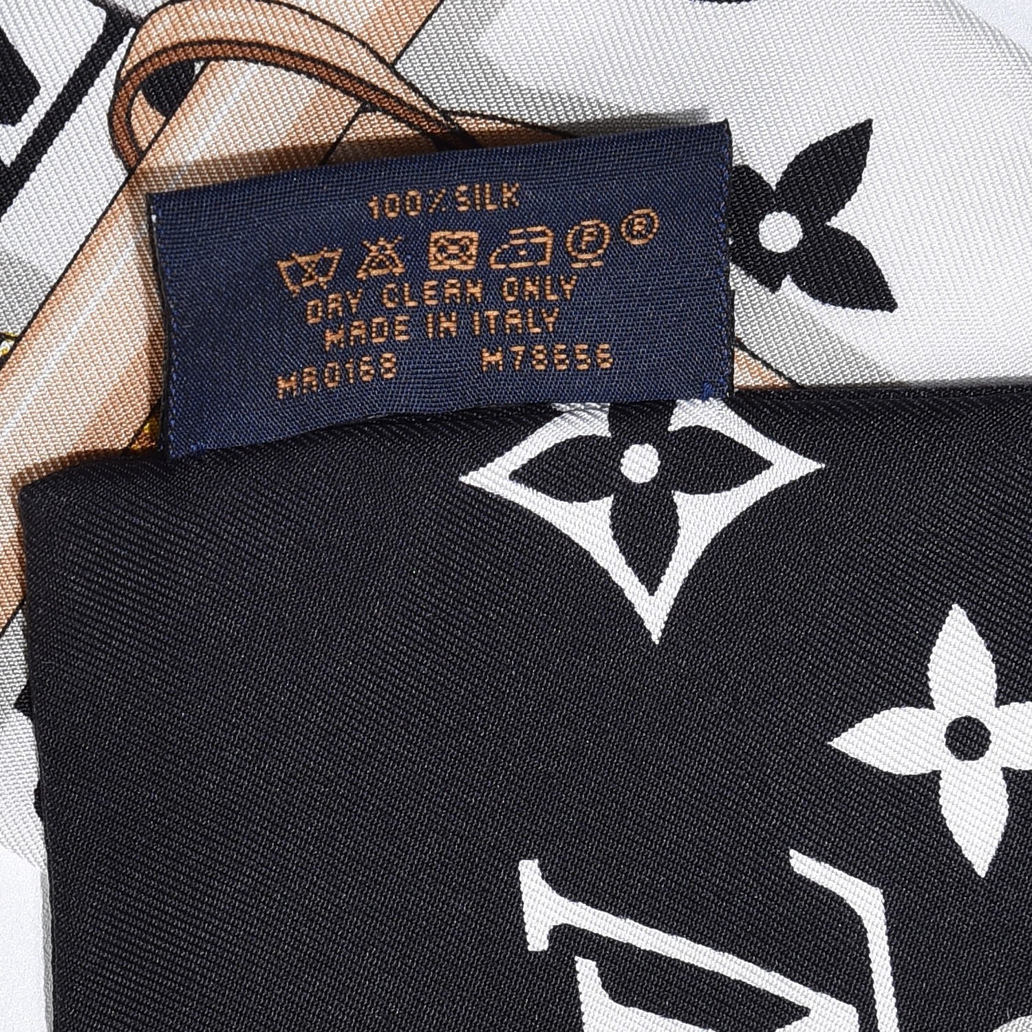 Louis Vuitton Silk Monogram Confidential Bandeau Black 3 of 4
