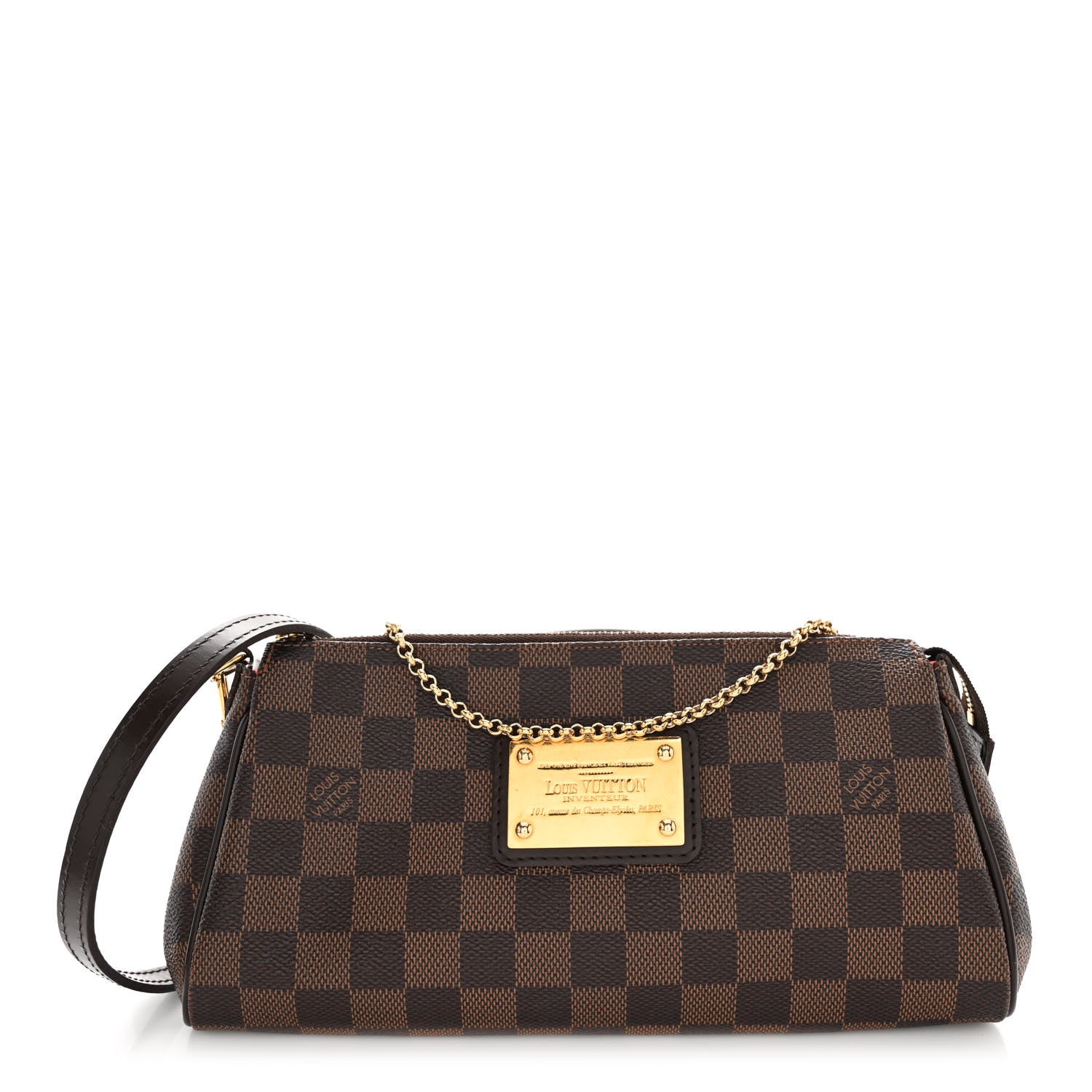 Louis Vuitton Damier Ebene Eva Clutch 1 of 10