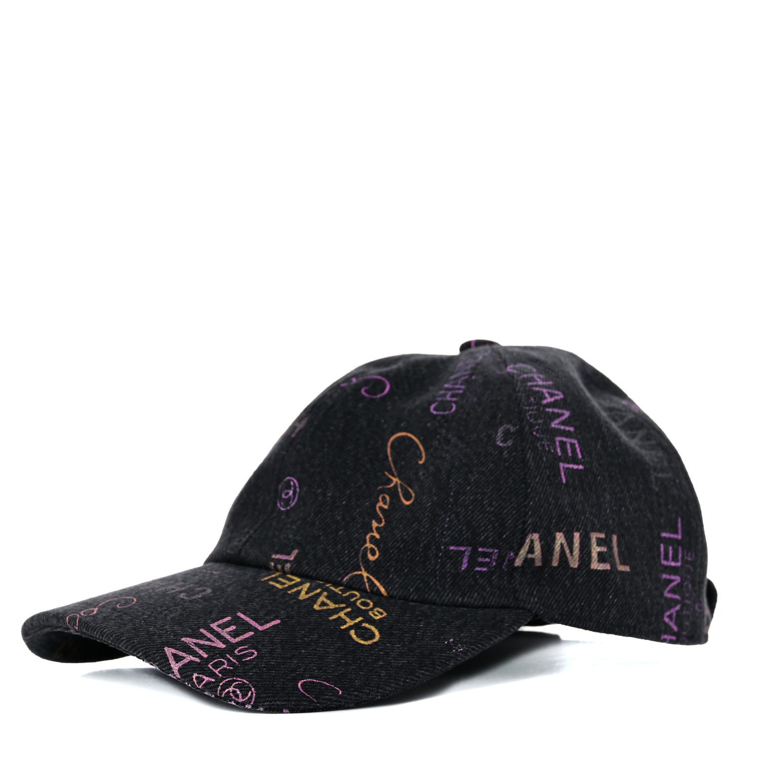 Chanel Denim Mood Cap Hat Black 1 of 7
