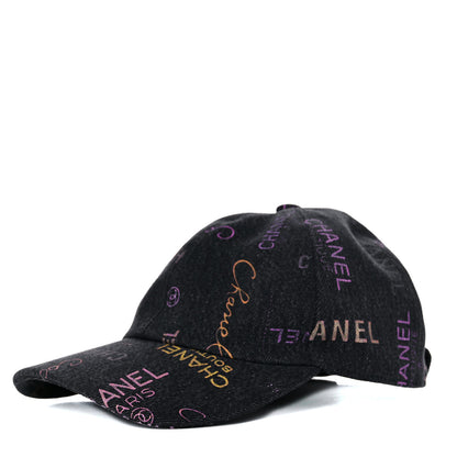 Chanel Denim Mood Cap Hat Black 1 of 7