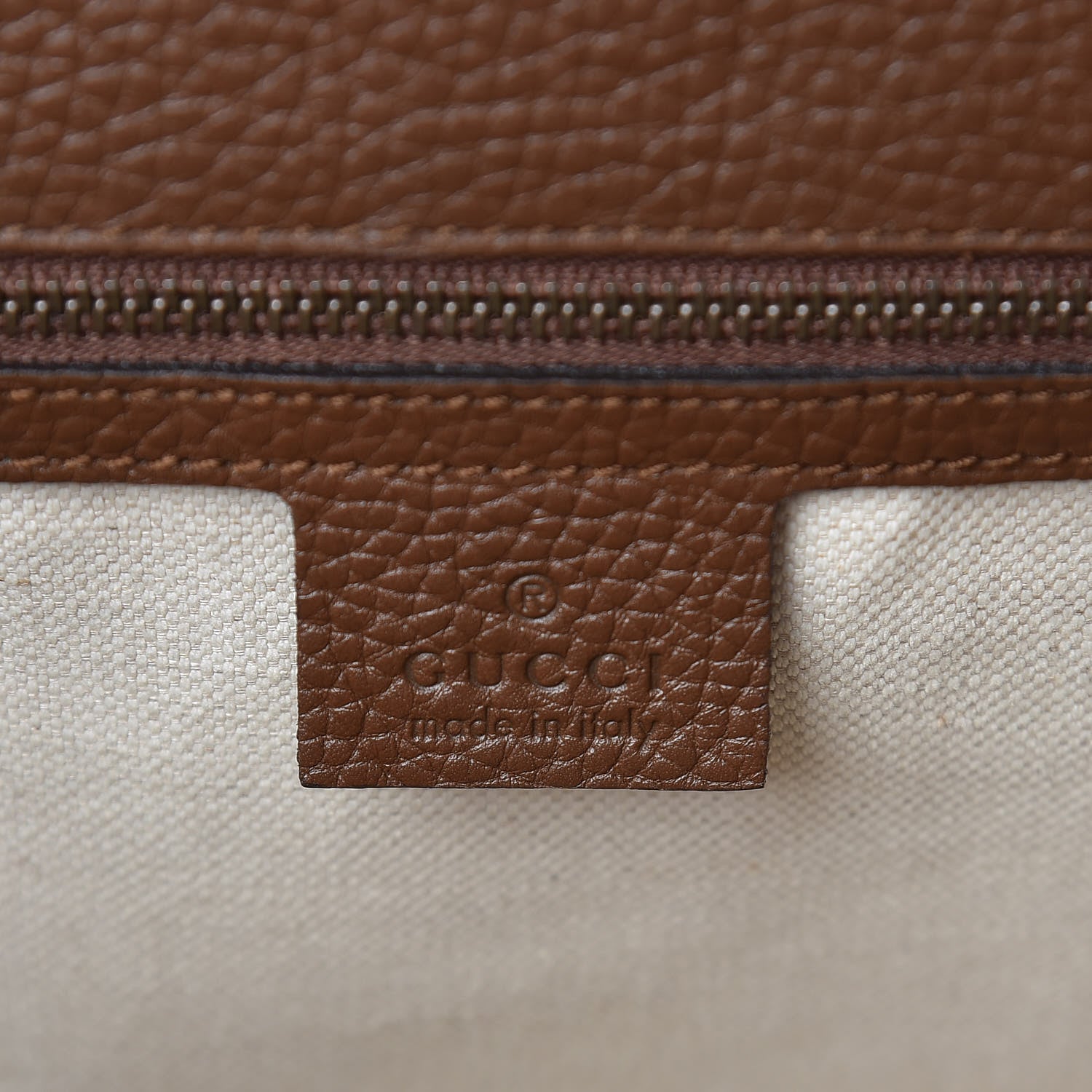 Gucci Calfskin Small GG Marmont Top Handle Bag Brown 6 of 9