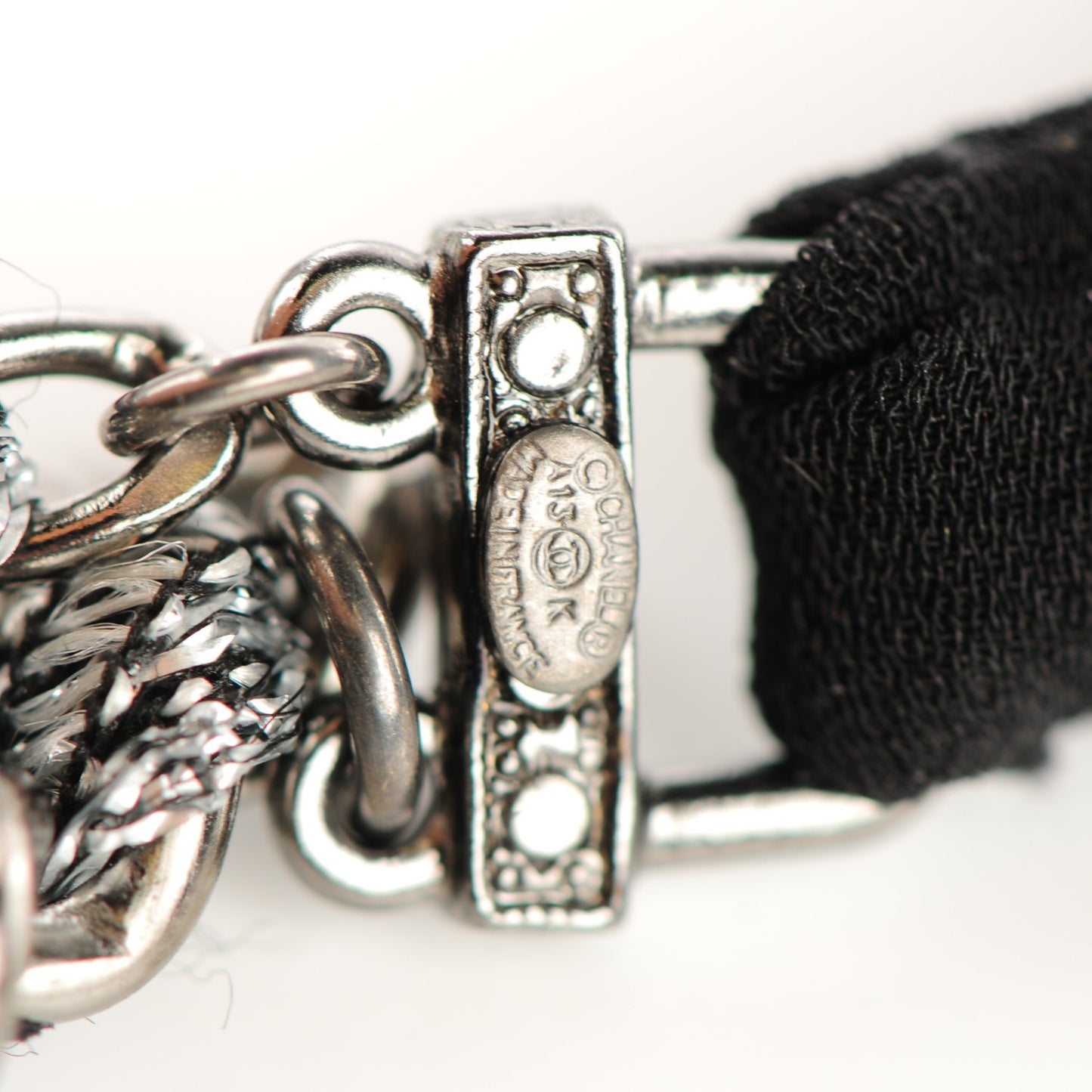 Tweed Chain CC Head Band Black