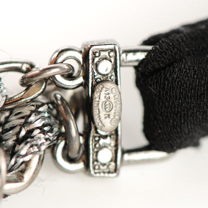Chanel Tweed Chain CC Head Band Black 6 of 6