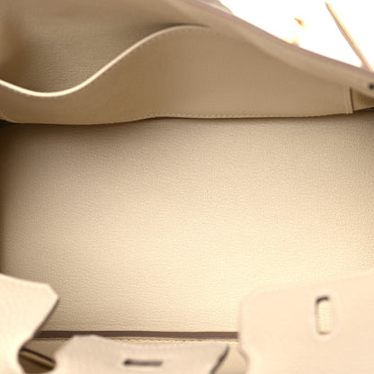 Hermes Togo Birkin 25 Craie 4 of 12