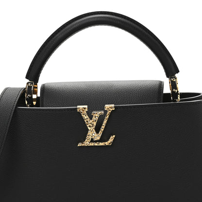 Louis Vuitton Taurillon LV Crush Capucines East West MM Black 7 of 10