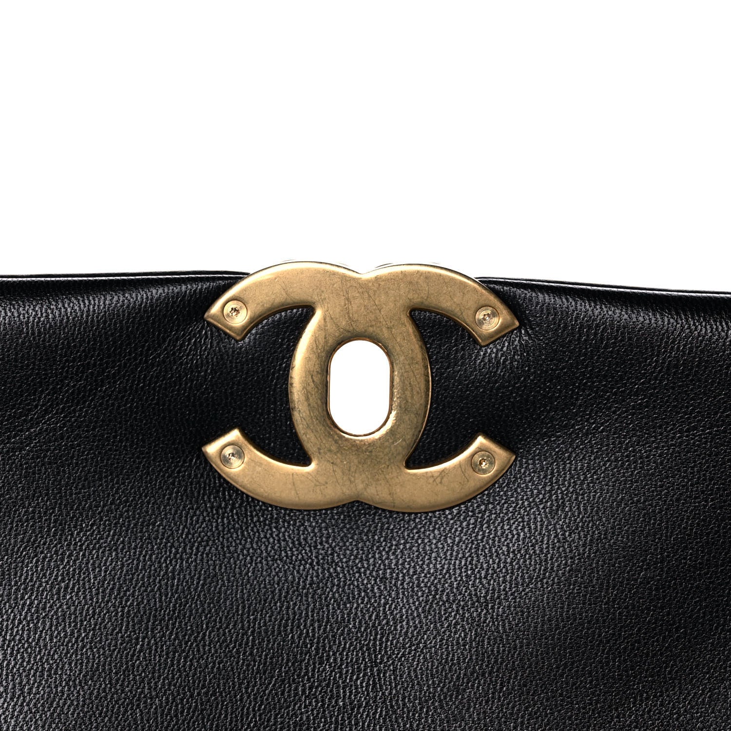 Chanel Goatskin Quilted Large Chanel 19 Flap Black 12 of 12
