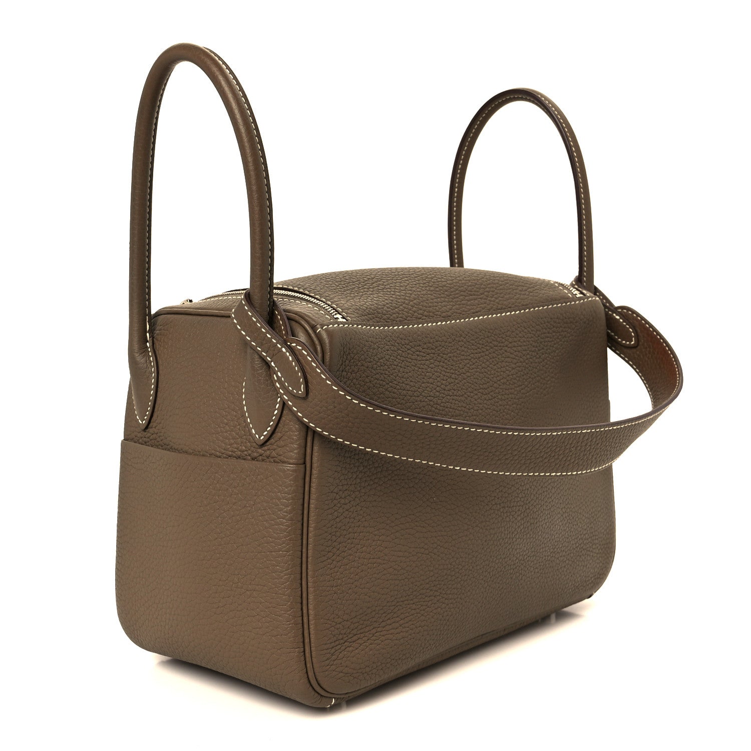 Hermes Taurillon Clemence Lindy 26 Etoupe 7 of 17