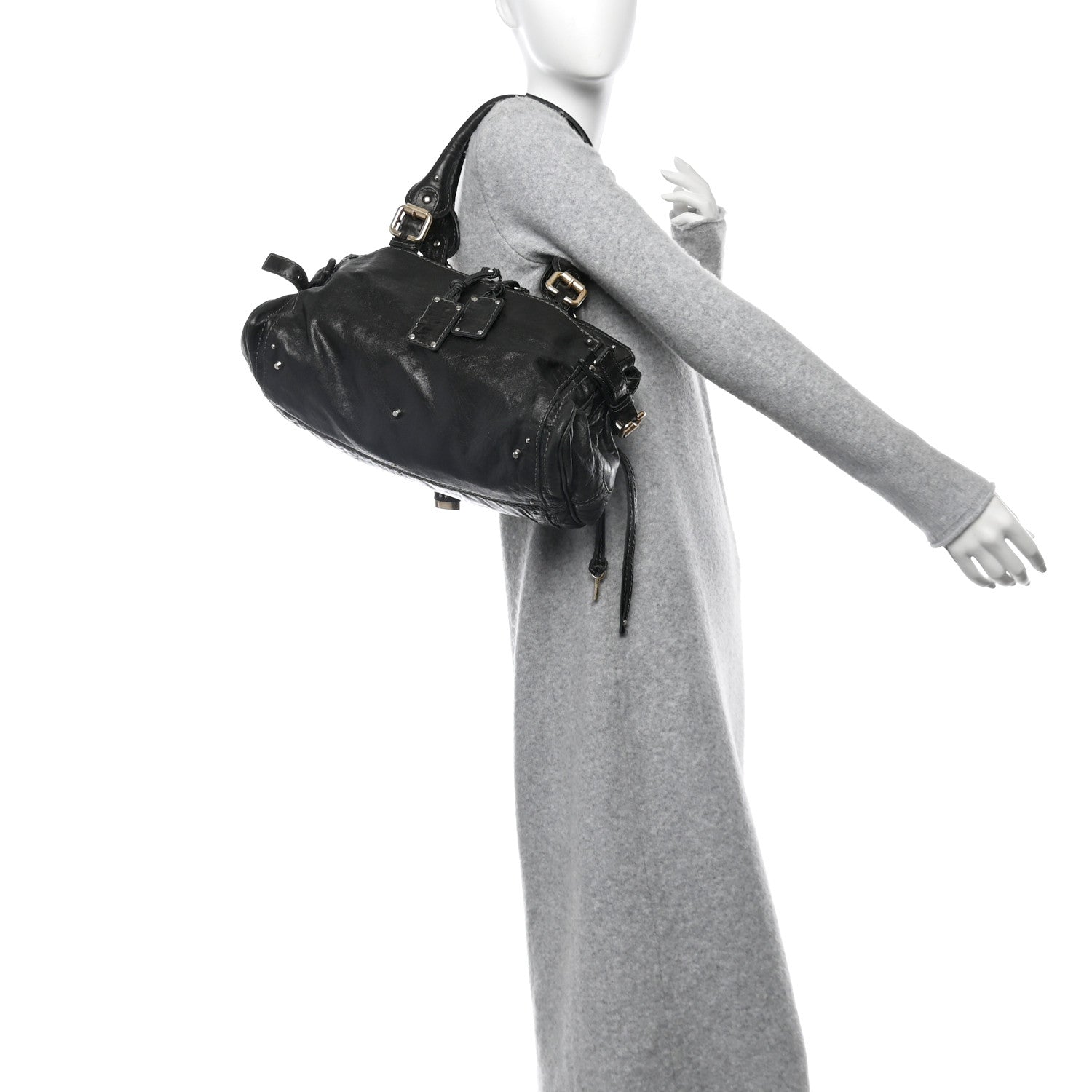 Chloe Calfskin Medium Paddington Capsule Satchel Bleu 2 of 17