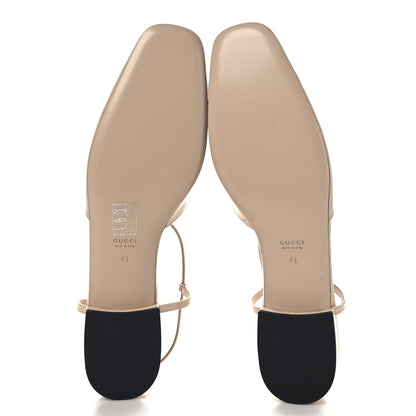 Gucci Vernice Crystal Double G Ballet Flat 41 Skin Rose 6 of 9