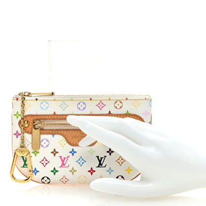 Louis Vuitton Monogram Multicolor Pochette Plate MM White 2 of 6