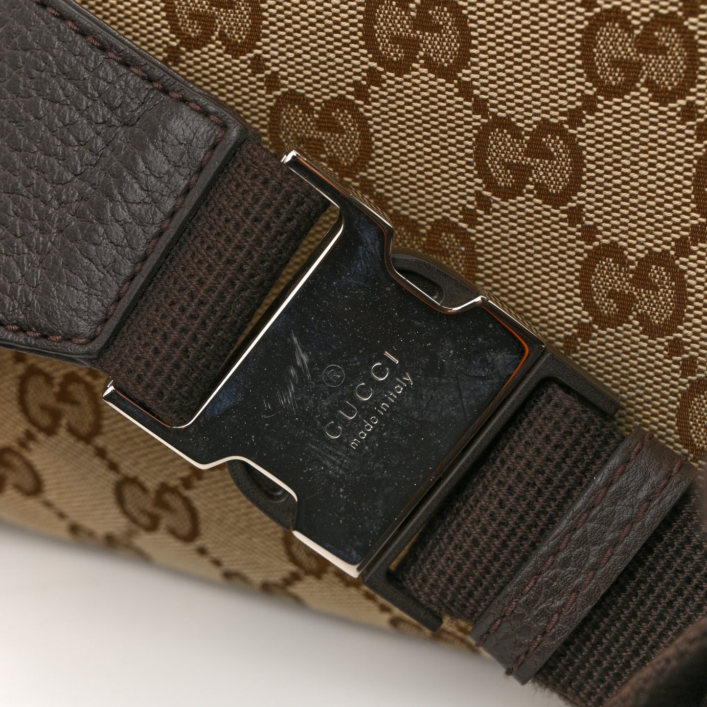 Monogram Belt Bag Dark Brown