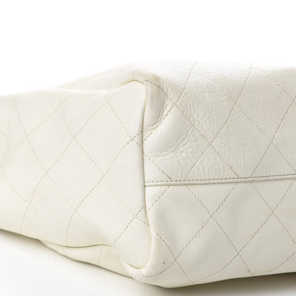 Chanel Caviar Stitched Large Shopping Tote White 7 of 14