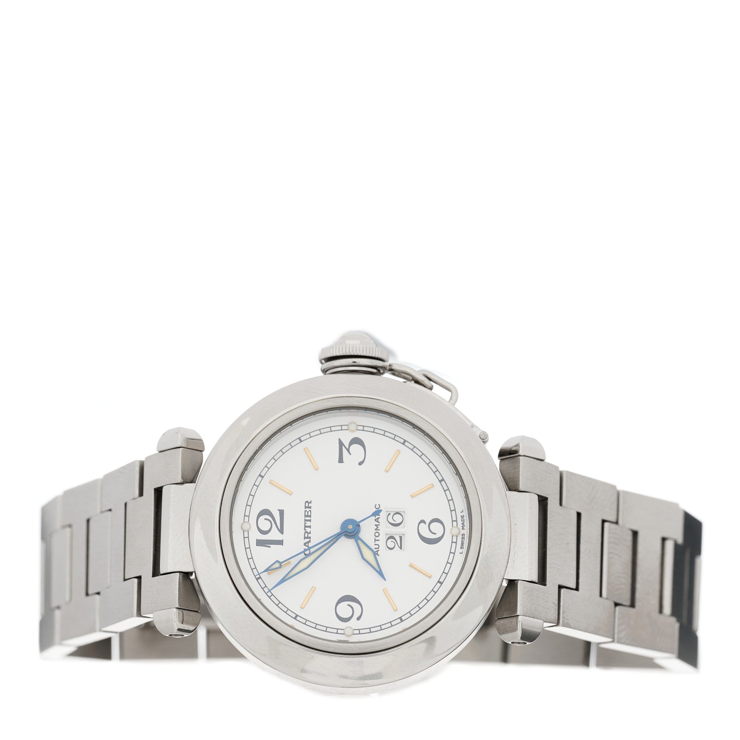 Cartier Stainless Steel 35mm Pasha C Big Date Automatic Watch 2 of 5