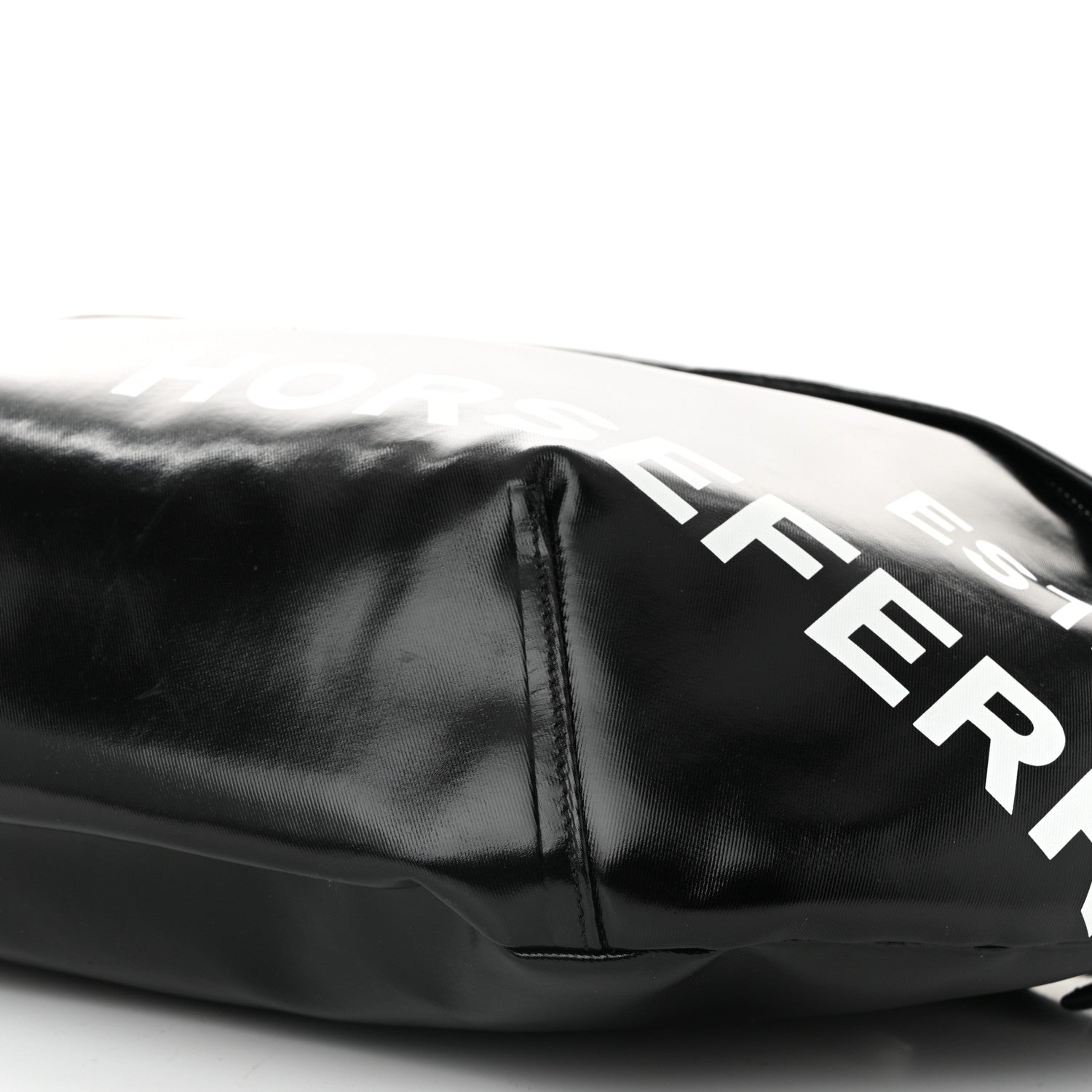 Burberry Coated Canvas Horseferry Print Extra Large Bum Bag Black 10 of 10