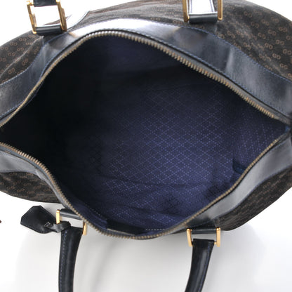 Gucci Velvet Mini GG Monogram Boston Duffle Bag Blue 5 of 15