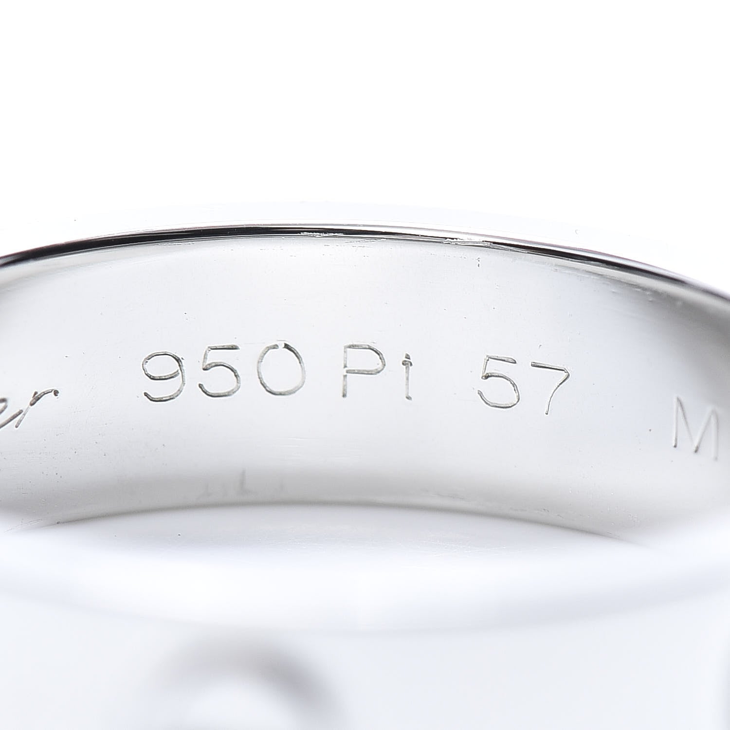 Cartier Platinum 5.5mm LOVE Ring 57 8 5 of 6