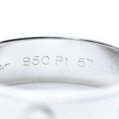 Cartier Platinum 5.5mm LOVE Ring 57 8 5 of 6