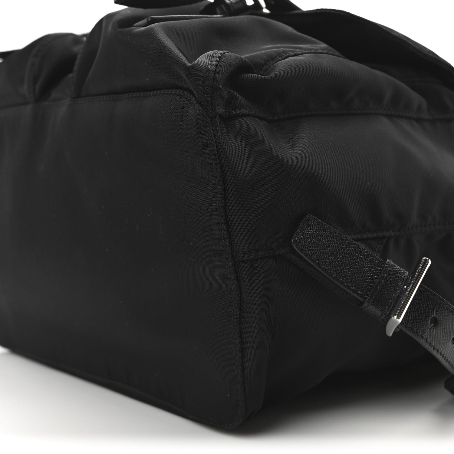 Prada Re-Nylon Vela Saffiano Medium Backpack Black 10 of 10