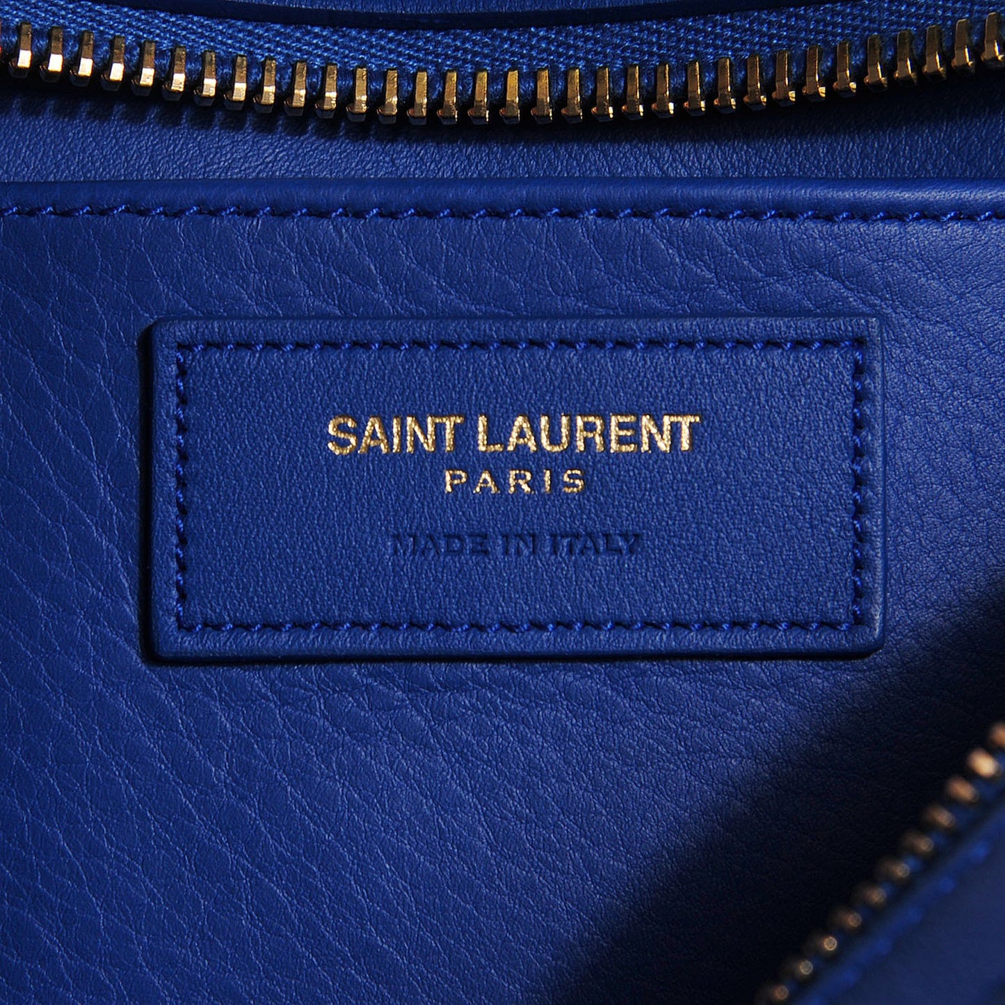 Calfskin Small Classic Y Cabas Royal Blue