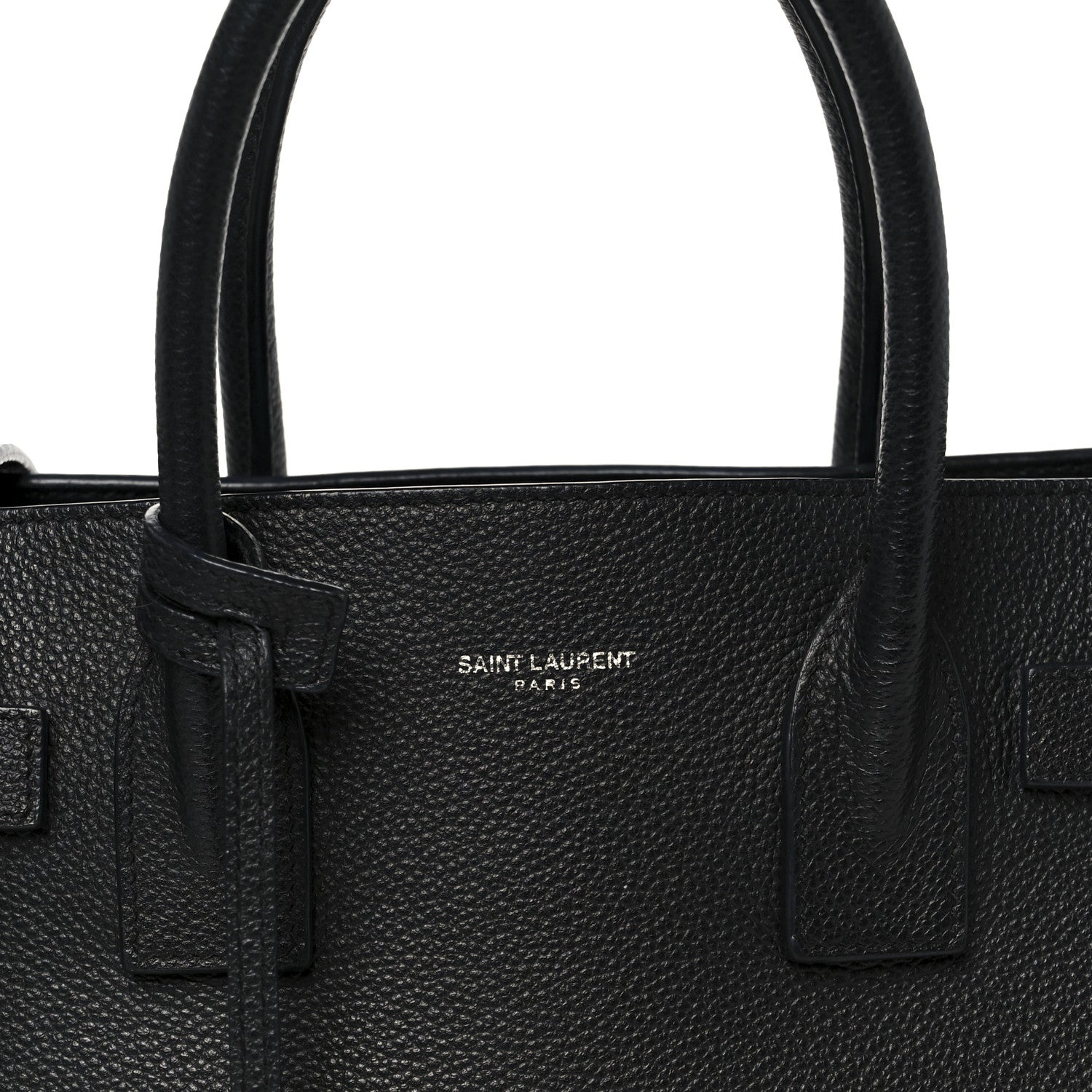 Saint Laurent Grained Calfskin Baby Sac De Jour Black 9 of 13