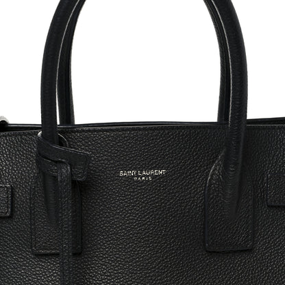 Saint Laurent Grained Calfskin Baby Sac De Jour Black 9 of 13