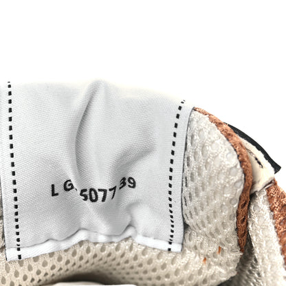 Chanel Fabric Laminated Calfskin Stretch CC Womens Sneakers 39 Brown Dark Grey 9 of 9