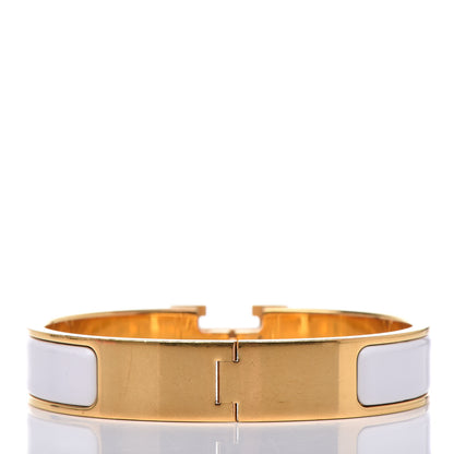 Hermes Enamel Narrow Clic Clac H Bracelet PM White 4 of 6