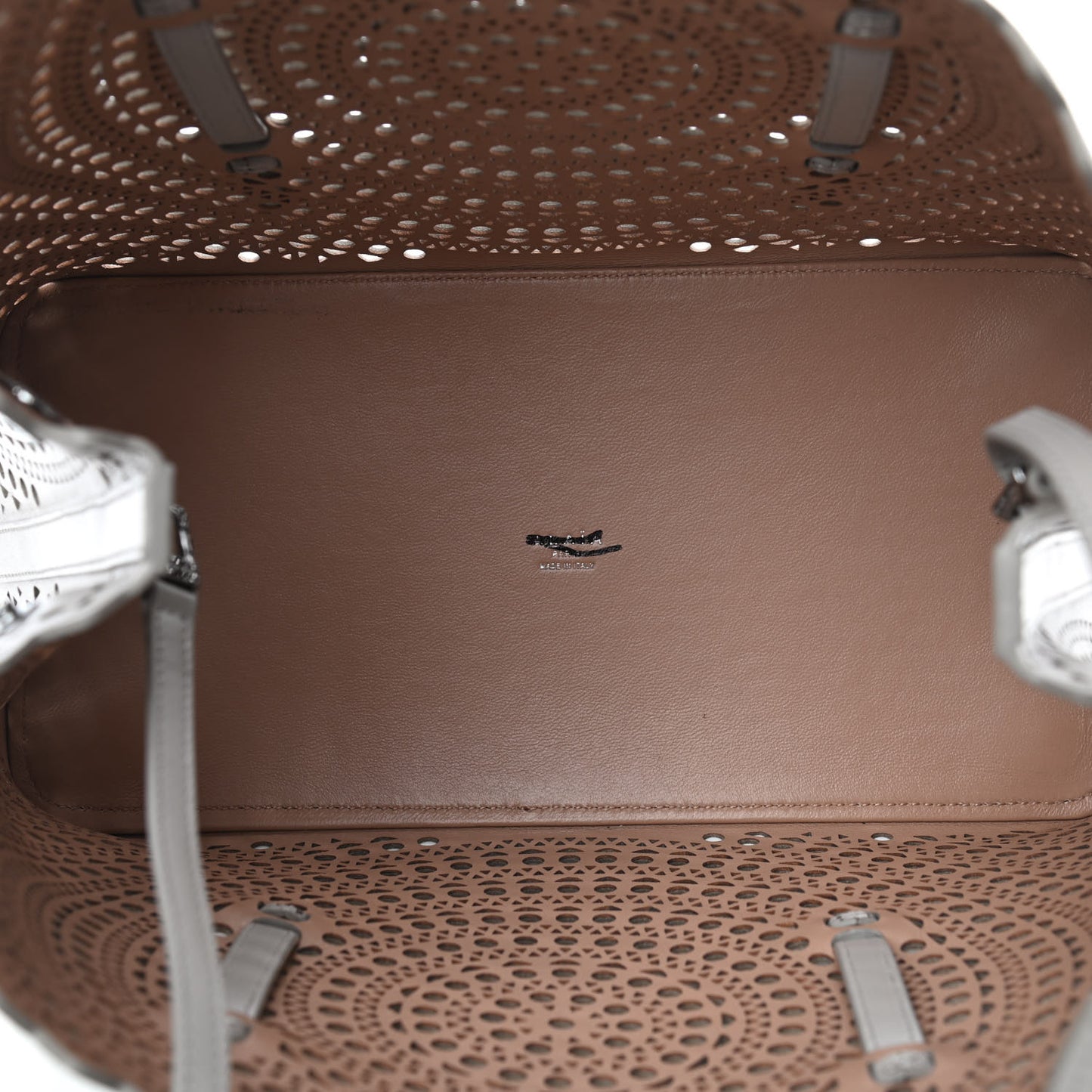 Lux Calfskin Vienne Mina 32 Bag Perle