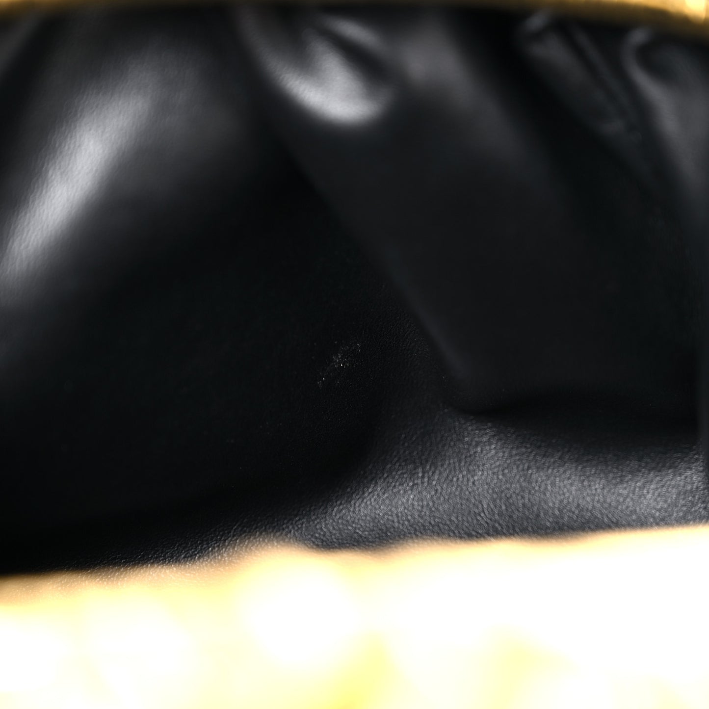 Metallic Bark Calfskin Embossed The Pouch Oversized Clutch Oro