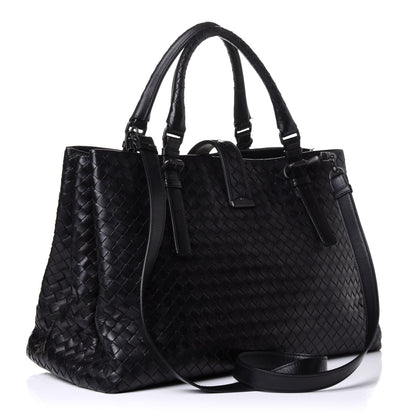 Bottega Veneta Nappa Intrecciato Medium Roma Tote Black 2 of 11