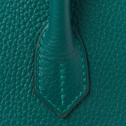 Hermes Taurillon Clemence Birkin 35 Malachite 10 of 30