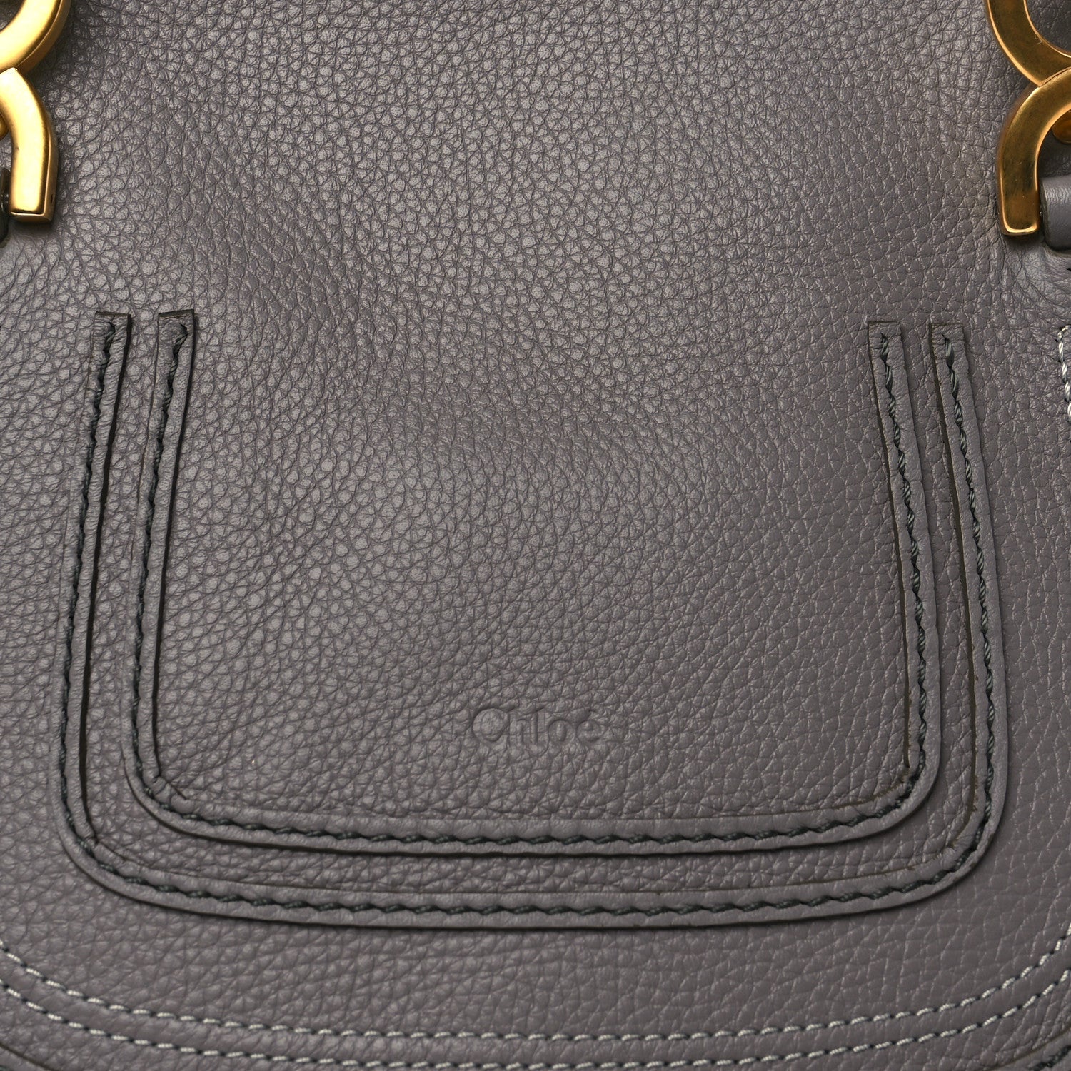 Chloe Calfskin Small Marcie Satchel Cashmere Grey 8 of 14
