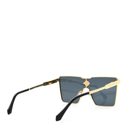 Louis Vuitton Acetate Swarovski Crystal Cyclone Sunglasses Z1700U Gold 4 of 7