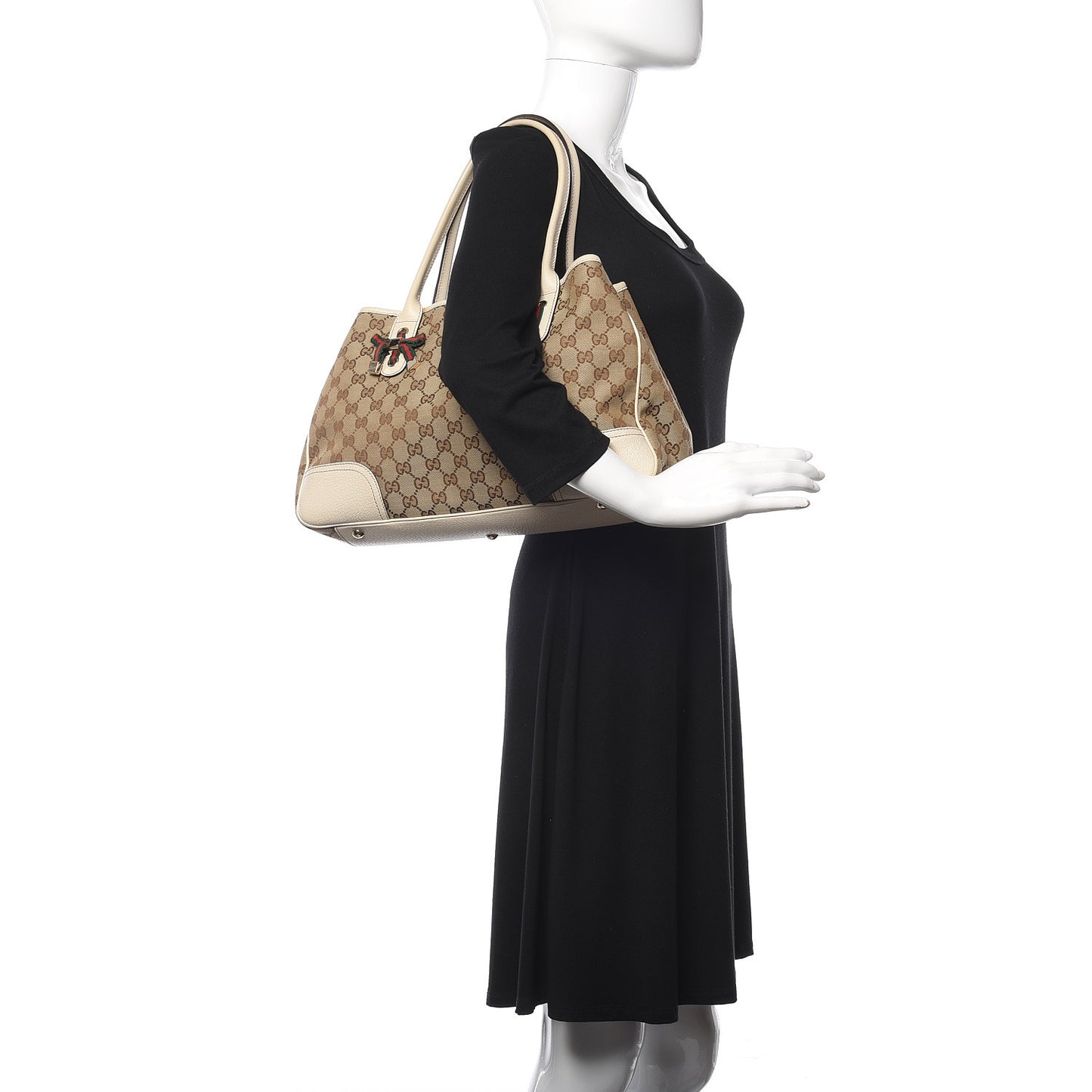 Monogram Medium Princy Tote Off White