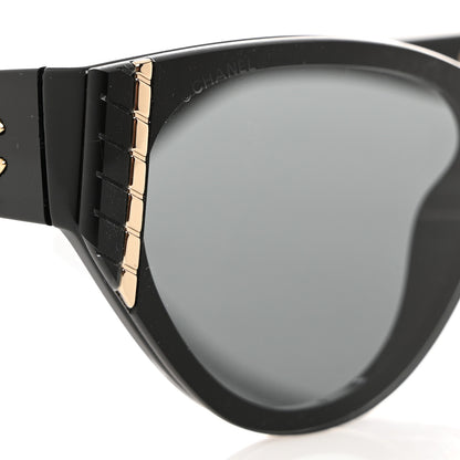 Chanel Acetate Cat Eye Sunglasses 6054 Black 7 of 7