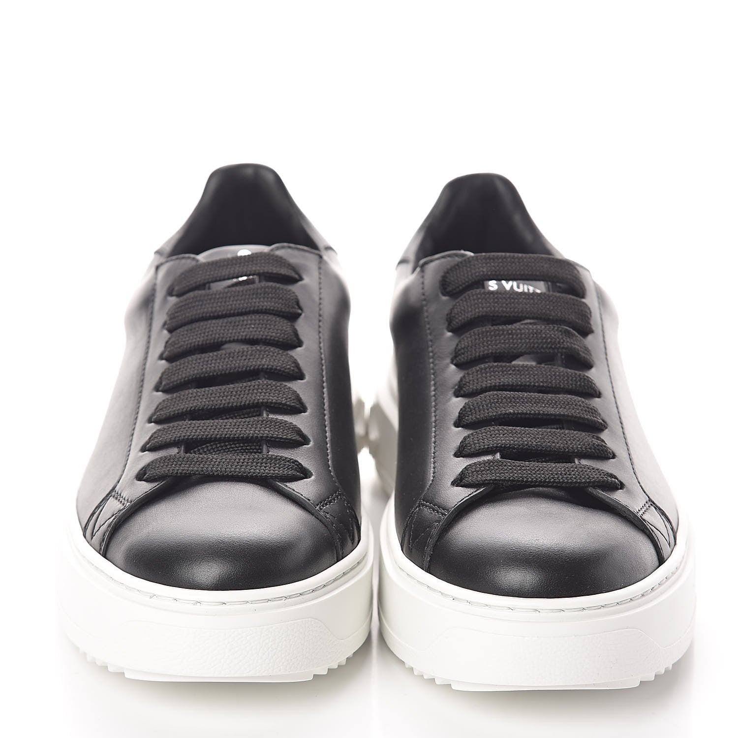 Louis Vuitton Calfskin Time Out Sneakers 36.5 Black 2 of 7