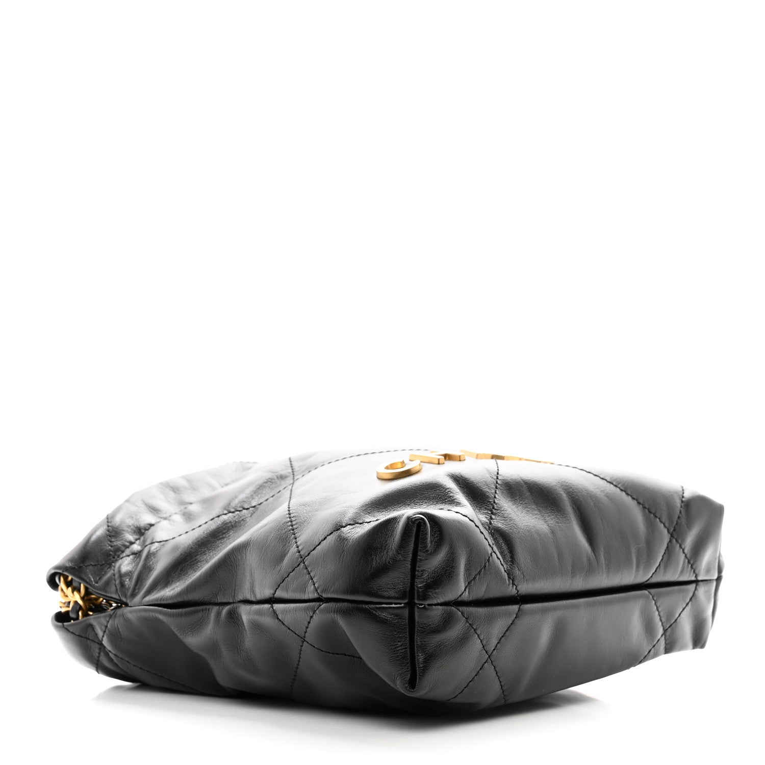 Chanel Shiny Calfskin Quilted Mini Chanel 22 Black 4 of 10